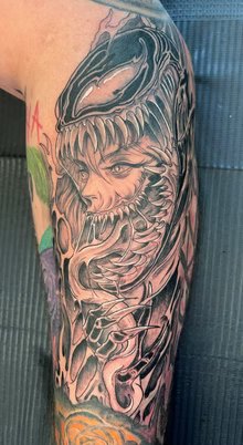 Cover-up tattoo by Tony Munsell at 802 Ink in Essex Junction, VT